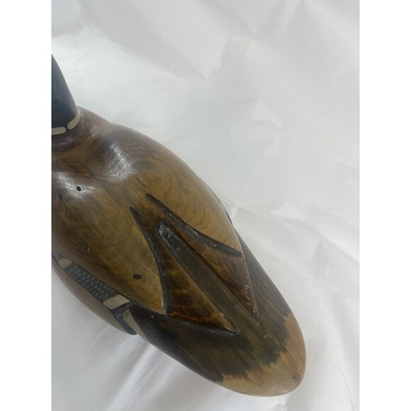 TOM TABER SIGNED NAT'S POND MALLARD DECORATIVE BIRD WATERFOWL WOOD CARVED DECOY - Picture 6 of 12